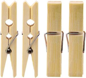 Logo personnalisé 80pcs 2.5cm Nature pinces à linge en bois Mini pinces à linge suspendues en bois Mini pinces artisanales pour vêtements - Product Image 4