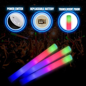 Palos de Espuma LED Personalizados al por Mayor, Palos de Espuma Luminosos con Logotipo Personalizable OEM para Recuerdos de Bodas y Fiestas de Cumpleaños - Product Image 5