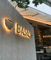 Enseigne lumineuse LED 3D personnalisée en acrylique, étanche, pour extérieur, logo d'entreprise, signalétique, décoration de façade de magasin ou d'hôtel