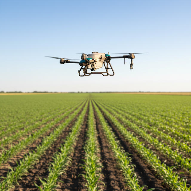 Carbon Fiber Blades 4 Axis High Efficiency Fertilizer Agricultural Drones for Spraying