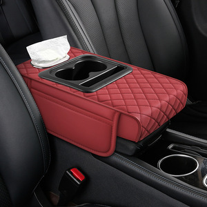 Cuscino per bracciolo in pelle per <span class=keywords><strong>auto</strong></span> F10 con porta fazzoletti, rialzato e multifunzione, per installazione transfrontaliera - Product Image 3