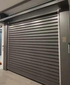 Puerta de garaje impermeable con rejilla AUTOMÁTICA DE ACERO INTELIGENTE eléctrica de lujo moderna con abridor para casas de garaje y parques - Product Image 3