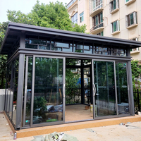 Invernadero de Aluminio 6063-T6 de Alta Calidad, Jardín de Invierno con Doble Acristalamiento para Villa o Casa de Jardín