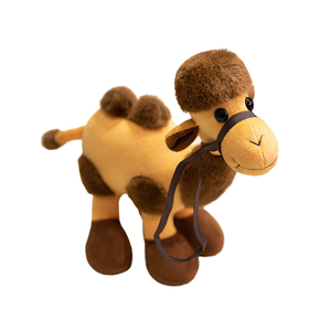 Tùy chỉnh 28cm chất lượng cao Lạc Đà búp bê sang trọng Đồ chơi siêu mềm gấu trang trí nhà unisex sinh nhật PP bông đầy lưới lót - Product Image 2