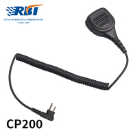 Microphone à distance IP54 2 broches avec prise jack 3,5 mm en plastique à réduction de bruit pour CP200 CP200D CP185 EP450