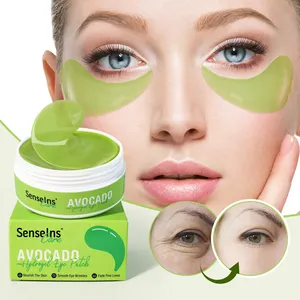 Wholesale Hydrogel Eye Patches Deep Nourish Smooth Eye Wrinkles Remove Dark Circles Brightening Avocado Hydrogel Eye Mask