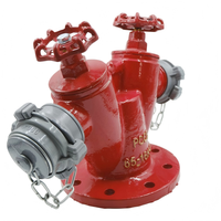 Collecteur d'entrée d'eau bidirectionnel en fonte ductile, interface parallèle, adaptateur de pompe incendie en pouces, connecteur de pompe à eau de type Y