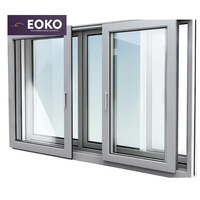 Fenêtre coulissante en aluminium EOKO à double vitrage Low-e en verre trempé pour maison, étanche
