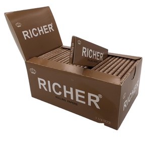Papiers à rouler Richer King Size Slim et format 1 1/4, emballage brun et bleu, boîte en carton recyclable - Product Image 5