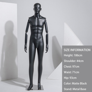 Manichini Maschili in Plastica a <span class=keywords><strong>Corpo</strong></span> Intero con Mani Regolabili per Espositori <span class=keywords><strong>di</strong></span> Negozi <span class=keywords><strong>di</strong></span> Abbigliamento Maschile, Vetrine e Scaffalature - Product Image 4