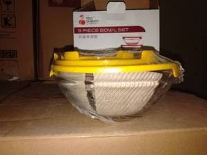 Giá rẻ Hot Bán bán buôn 5 cái Chất lượng cao món tráng miệng thực phẩm chịu nhiệt nhà bếp Bộ đồ ăn Bát thủy tinh đặt - Product Image 3