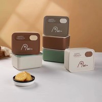 Boîte à lunch isotherme en acier inoxydable de 700 ml, hermétique, pour enfants, compatible micro-ondes, type bento, pour l'école