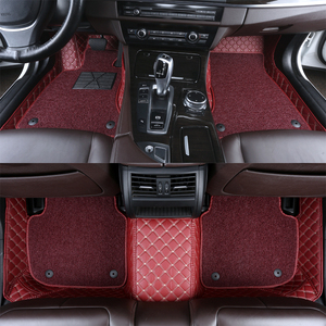 Usine directement vente luxe diamant cuir 7D antidérapant <span class=keywords><strong>Fiat</strong></span> <span class=keywords><strong>Panda</strong></span> tapis de voiture - Product Image 3