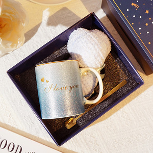 Tazza in Ceramica STARLII Personalizzata con Finitura Perlata e Glitter, Tazza da Caffè per Innamorati, Regalo per Cerimonie Nuziali - Product Image 5