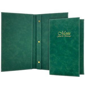 Menú de Cuero Personalizado, Menús de Cuero Sintético con Encuadernación con Tornillos, Cubierta para Menú de Restaurante - Product Image 4