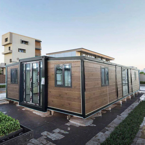 บ้านคอนเทนเนอร์แบบขยายได้20FT พับได้ทนทานบ้านหลังเล็กบ้านแบบแยกส่วนพร้อมแผงเซลล์แสงอาทิตย์ - Product Image 1