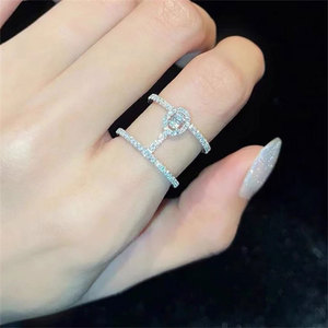 Anello dal Design a Forma di Barra, Stile Semplice, Anello da Dito per Donne - Product Image 3