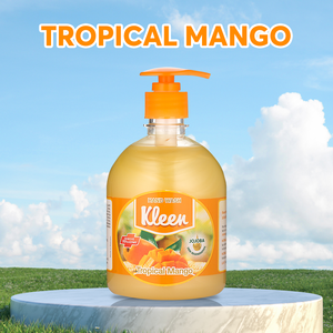 Savon liquide pour les mains KLEEN Tropical Mango 500ml Gel transparent OEM Personnalisable Fournisseur de marque privée Durée de conservation de 36 mois - Product Image 2
