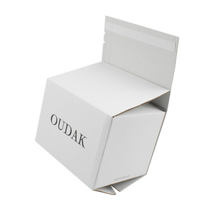 3 capas blanco cajas de cartón corrugado de correo fácil romper la línea de embalaje <span class=keywords><strong>caja</strong></span> de cartón de envío con cinta adhesiva - Product Image 1