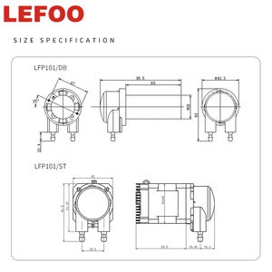 Động Cơ Bước LEFOO Thu Nhỏ Bơm Định Lượng Nhu Động Bơm Pha Chế Đồ Uống Bơm Truyền Nhu Động Ngón Tay - Product Image 4