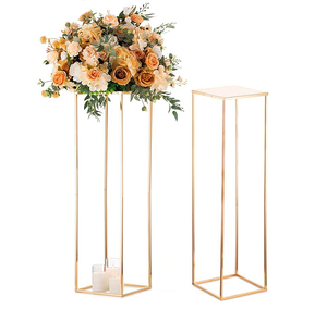 Metal Gold Column Geometric <strong>Flower</strong> Stand Gold <strong>Flower</strong> <strong>Display</strong> Rack Wedding Decorations Table Centerpieces <strong>Flower</strong> Vase Stand - Product Image 5