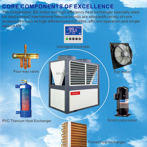 R32 Comercial SPA Calentamiento de Agua Refrigeración Piscina Bomba de Calor Inteligente Calentadores de Agua Caldera Sistema Híbrido para Calentar Piscina Grande - Product Image 2