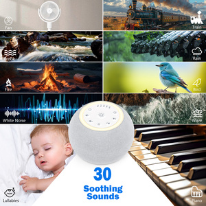 Hot Promotions Baby White Noise Speaker Soothing Sound Night Light <b>USB</b> Powered Application <b>Control</b> Portable Household Plastic - Product Image 5