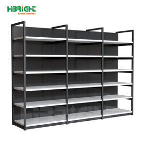 Highbright Metal Single Sided Supermarket <b>Shelving</b> <b>Unit</b> Heavy Duty Grocery Display Rack for Supermarket and Grocery - Product Image 2