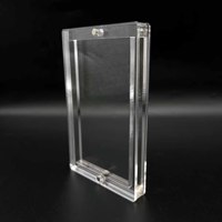 Marco Magnético Acrílico Transparente de 3 Piezas para Tarjetas Deportivas, Béisbol, Baloncesto, Pokémon TCG