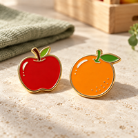 Hersteller OEM Großhandel Frischer Orangen-Zitrusfruchtsaft Markenware Lieferant Großbestellungen Maßgefertigte Metall-Emaille-Anstecknadel