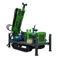 Foreuse rotative hydraulique complète à chenilles, alimentée par moteur diesel, pour puits d'eau de 500m et 200m, avec vitesse de forage rapide et structure optimisée