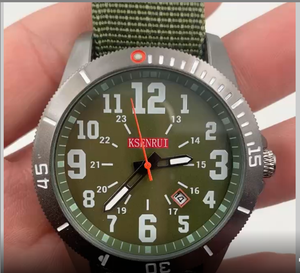 HKSF 01 <b>men</b> tactical <b>watches</b> GREEN <b>BLACK</b> STOCK TAC <b>WATCH</b> - Product Image 3