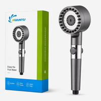 Pommeau de douche à main haute pression 3 fonctions avec filtre intégré et jet massant