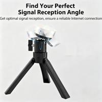 Support trépied magnétique pour Starlink Mini, réglable à 360 degrés, pliable, support de bureau portable, support au sol pour le camping en extérieur