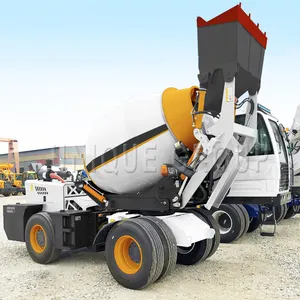 UNIQUE Agitator Cement 1.2m3 Self-charging Mixing Self Loading Concrete Mixer Truck