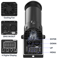 Luz LED DMX512 RGBW U`King, tipo Beam Pinspot, para discoteca, bola de espejos, efectos de iluminación de escenario DMX para fiestas KTV