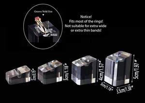 Babyboss — présentoir de bijoux en acrylique transparent et moderne, présentoirs avec des anneaux, pour spectacle commercial, boutique d'accessoires de maison - Product Image 5