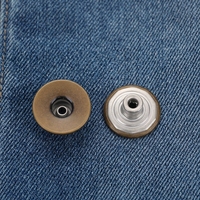 Bouton rond classique antique en laiton de 20 mm pour la décoration de vêtements (jeans, manteaux et pantalons)