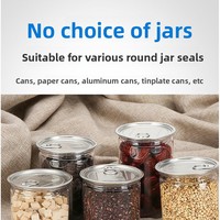 Machine automatique de scellage et de capsulage pour les boîtes en plastique PET, en fer blanc et en papier, scelleuse de bouteilles PET