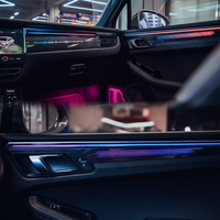 Kit d'éclairage d'ambiance LED pour voiture, amélioration pour Porsche Macan 2014-2025, intérieur, 64 couleurs, symphonie galactique colorée, arc-en-ciel