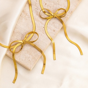 Light Luxury Bracelet 18K Gold <b>Titanium</b> Steel Snake Bone <b>Chain</b> Stylish Stainless Steel for Trendy Summer Women - Product Image 3