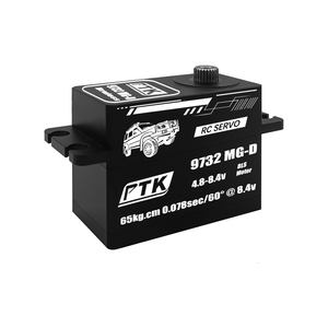 Nuevo Servo Programable Sin Escobillas PTK 9732 MG-D 65KG para Coche RC, Dirección y Subdirección, Coche de Derrape 1/8 DIY de Fábrica para Aficionados a la Modelismo Metálico - Product Image 1