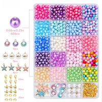 Ensemble d'accessoires de bijoux à bricoler soi-même couleur océan transfrontalier Bracelet de perles Lucite en plastique acrylique avec perles en vrac