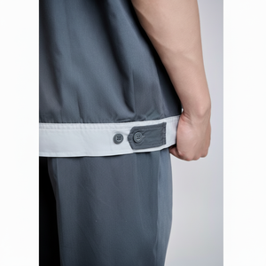 Ensemble de vêtements de travail pour hommes en coton polyester vietnamien FMF, couleur anthracite, manches longues, haute visibilité, tissu TC - Product Image 1