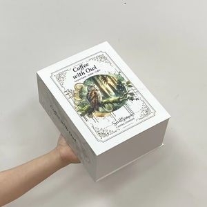 โหลแก้วใส่เทียนระดับไฮเอนด์กล่องใส่กระดาษกล่องแม่เหล็กแบบมีฝาปิดแข็งกล่องของขวัญหรูหราออกแบบโลโก้ได้ตามต้องการ - Product Image 3