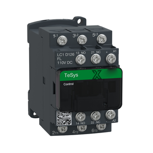 LC1D126FL คอนแทคเตอร์คอยล์ DC แบบ 3 ขั้ว อุปกรณ์และวัสดุไฟฟ้า - Product Image 1