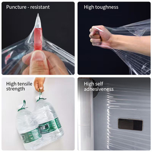 Paquete de 4 envolturas elásticas de resistencia industrial, 18 \ "X 1100 pies cuadrados, película de paleta de <span class=keywords><strong>plástico</strong></span> transparente, <span class=keywords><strong>Material</strong></span> LLDPE, suave brillante, 30cm - Product Image 4