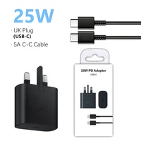 Cargador para Teléfono S24 S23 Ultra TA800 Tipo C, Carga Súper Rápida de 25W PD, Adaptador de Corriente para Samsung Galaxy S24 S23 Ultra S22
