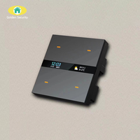 2025 Interrupteur Mural Intelligent Sans Fil Zigbee Golden Security Tuya avec Écran LCD Compatible Alexa et Google Home M8