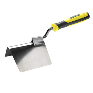Spatule d'angle extérieure Stanley en acier inoxydable avec poignée ergonomique, truelle à plâtre industrielle - Product Image 1